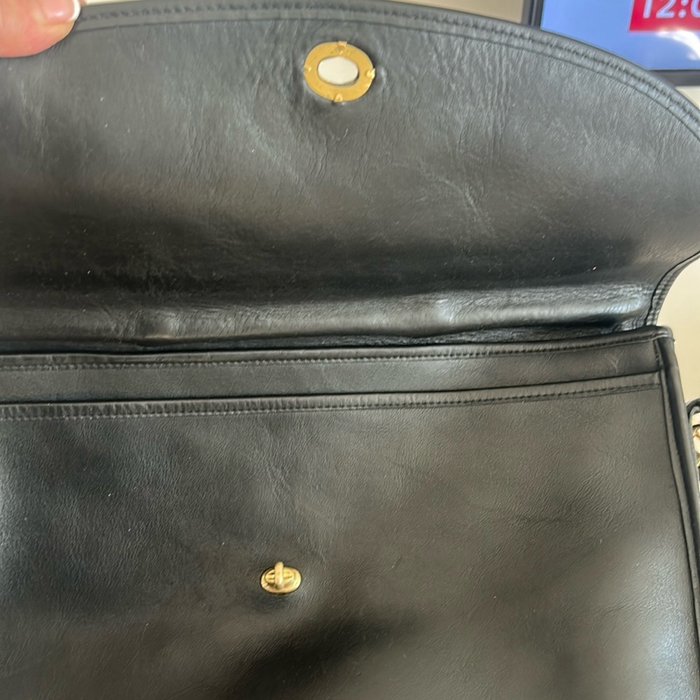 Coach Vintage Authenticated Lexington Black Leather/Shoulder/Briefcase Bag - Picture 8 of 17